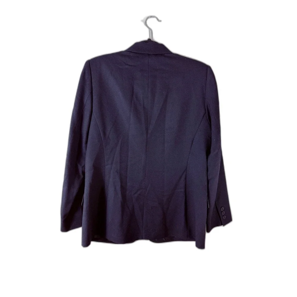 Pendleton Black 100% Virgin Wool Skirt Suit Set Blazer Pencil Skirt 10P USA‎